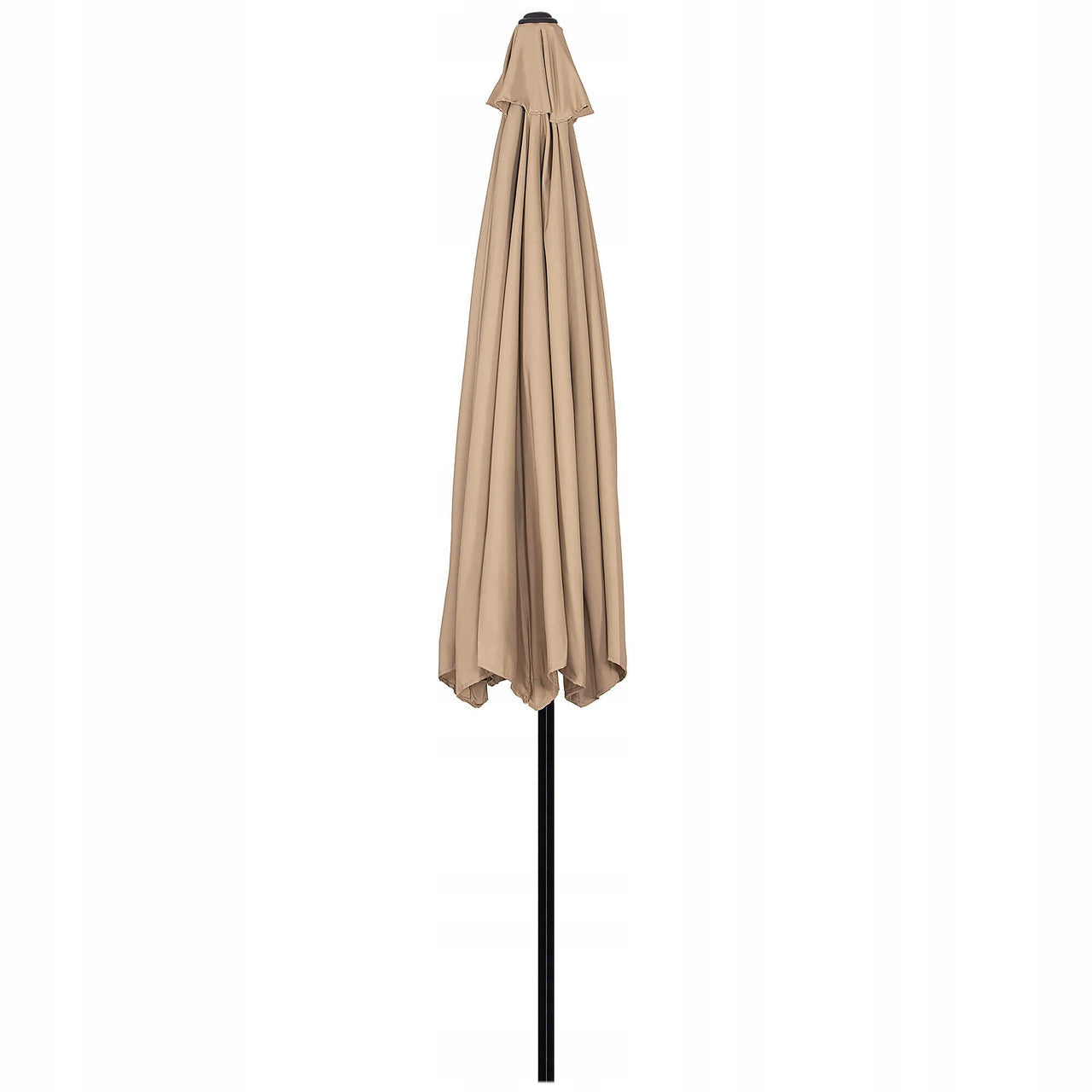 Umbrela terasa gradina, cu manivela si inclinare, diametru 300cm, Taupe