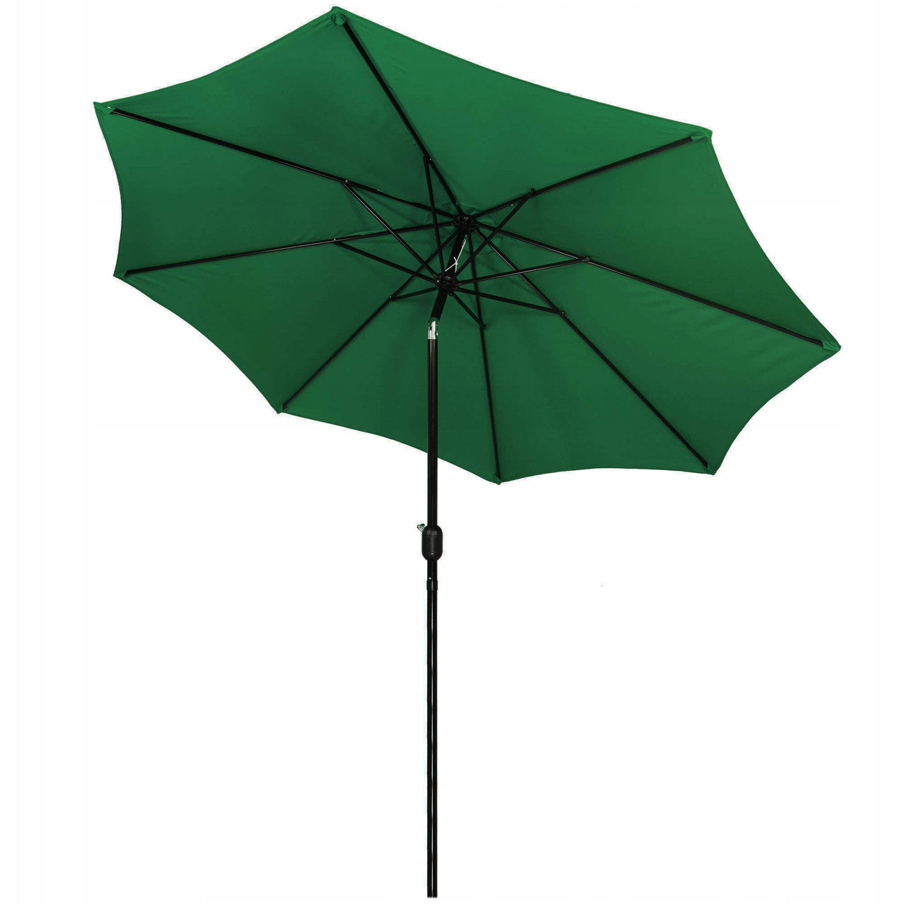 Umbrela terasa gradina, cu manivela si inclinare, GU24, diametru 300cm, Verde