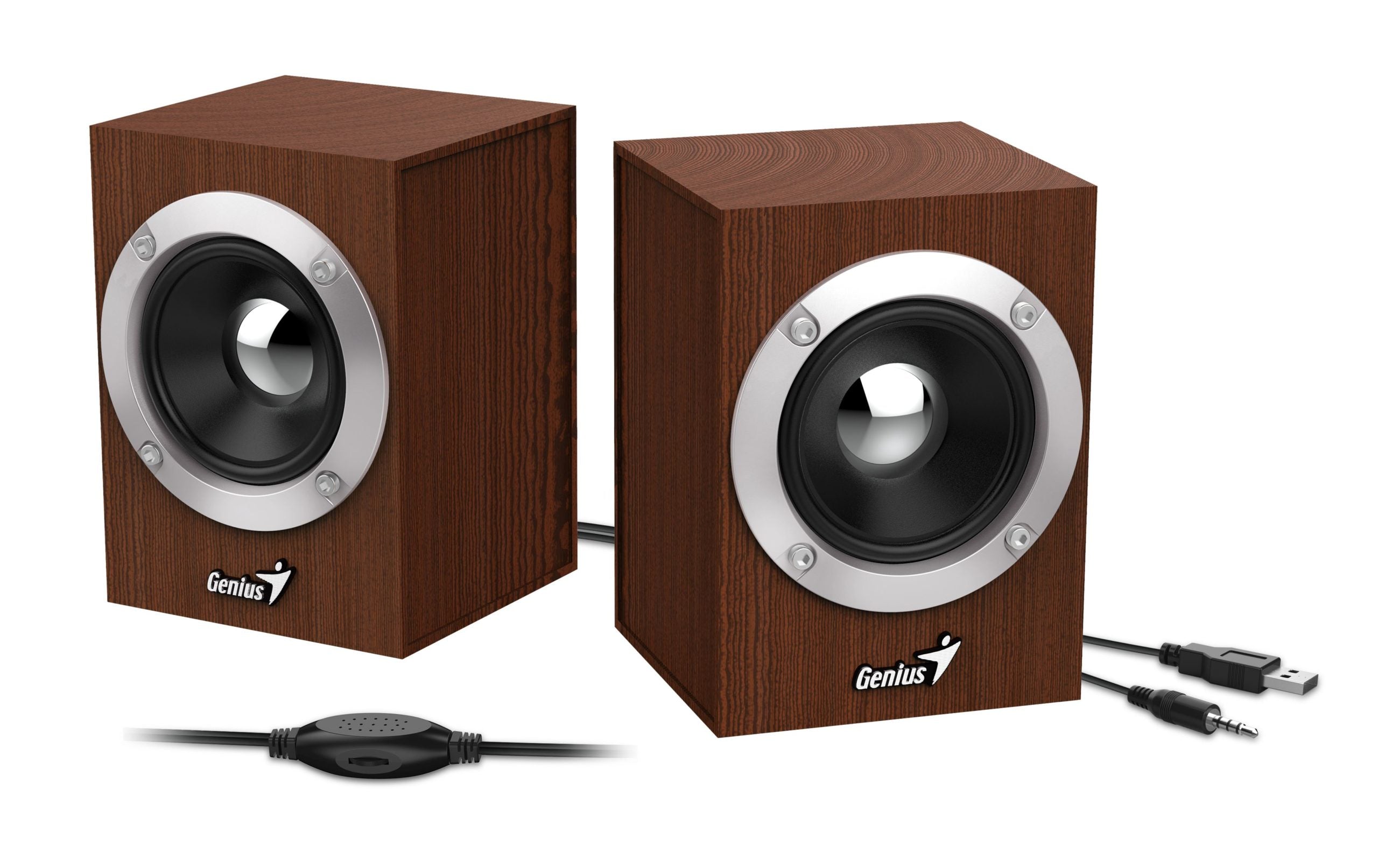 BOXE GENIUS 2.0, RMS: 6W (2 x 3W), USB power, wood, "SP-HF280" "31730028400"