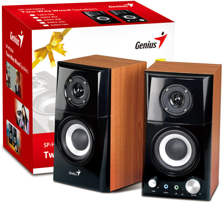 BOXE GENIUS 2.0, RMS: 14W (2 x 7W), black&amp;cherry wood, "SP-HF500A II" "31730032400"