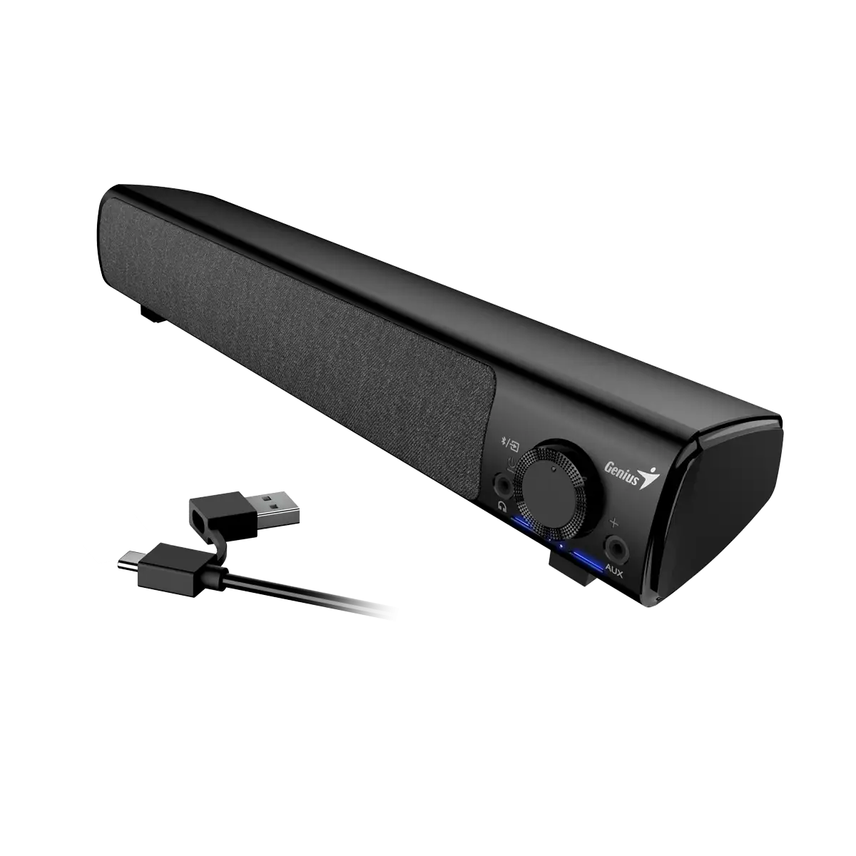 BOXA GENIUS SoundBar 220BT, RMS: 4W, Bluetooth, USB/USB-C, AUX (jack de 3,5 mm),BLK+GREY, "SP-220BT", "31730060400"