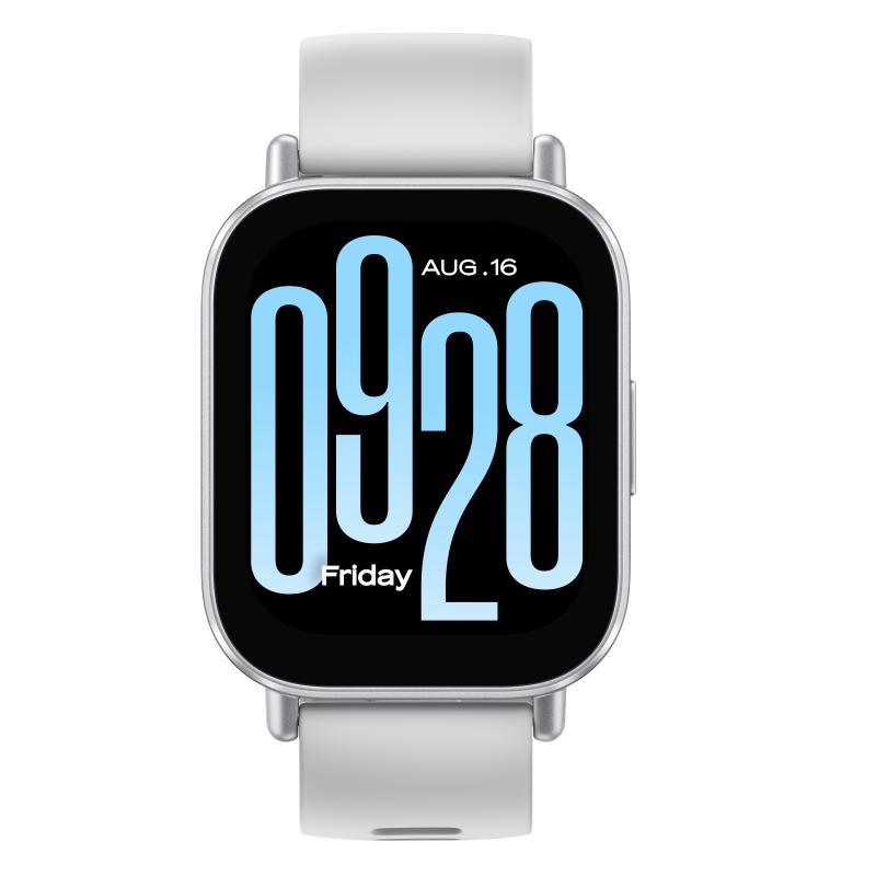 Xiaomi Redmi Watch 5 Active. Display diagonal: 5.08 cm (2"), Display technology: LCD, Display resolution: 320 x 385 pixels, Touchscreen. Battery capacity: 470 mAh. Weight: 42.2 g. Band material: Thermoplastic polyurethane (TPU), Band colour: Silver