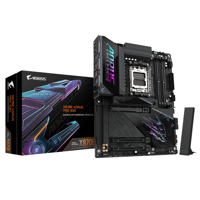 Placa de baza Gigabyte X870E AORUS PRO X3D, Socket AM5, DDR5, ATX