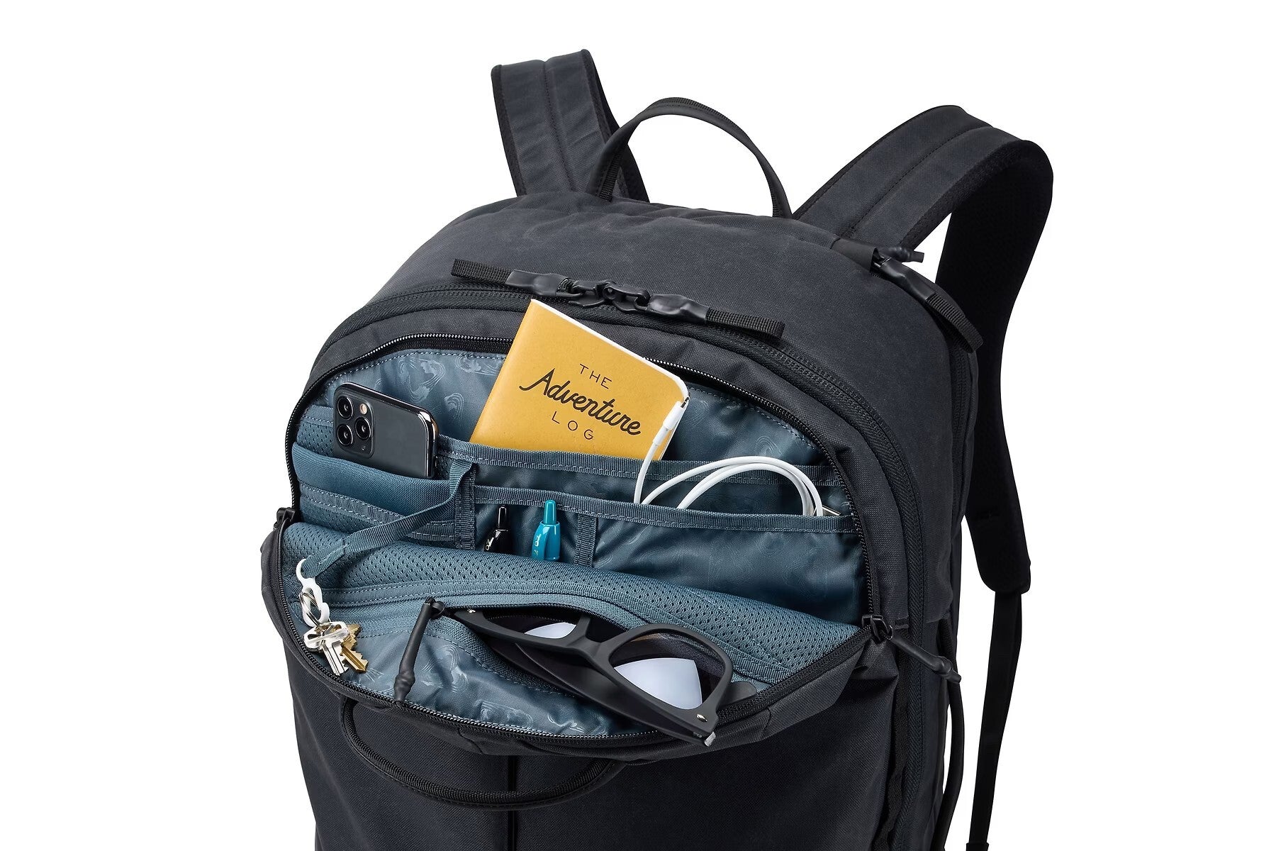 RUCSAC THULE Aion, pt. notebook de max. 15 .6 inch, 40l, 2 compartiment, buzunar frontal x 2 | buzunar lateral x 2, waterproof, nylon, negru, "TATB140 Black" / "3204723"