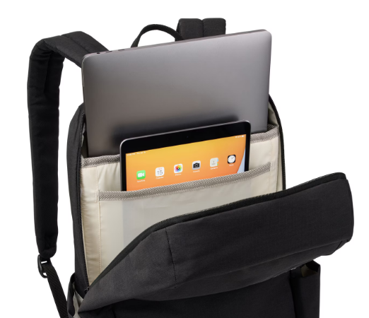 RUCSAC THULE, pt. notebook de max. 15.6 inch, 1 compartiment, buzunar frontal | buzunar lateral x 2, waterproof, poliester, negru, "TLBP216 BLACK" / "3204835"