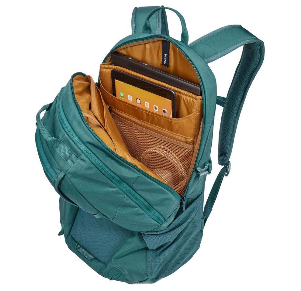 RUCSAC THULE Enroute, 21 l, pt. notebook de max. 15.6 inch, 1 compartiment, buzunar lateral x 2, waterproof, nylon, verde, "TEBP4116MALLARDGREEN" / 3204839