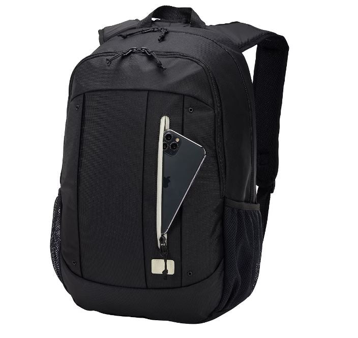 RUCSAC CASE LOGIC Jaunt, pt. notebook de max. 15.6", 2 compartimente, buzunar frontal, buzunar lateral x 2, waterproof, volum 23 litri, poliester reciclat, negru"WMBP215BLACK" / 3204869