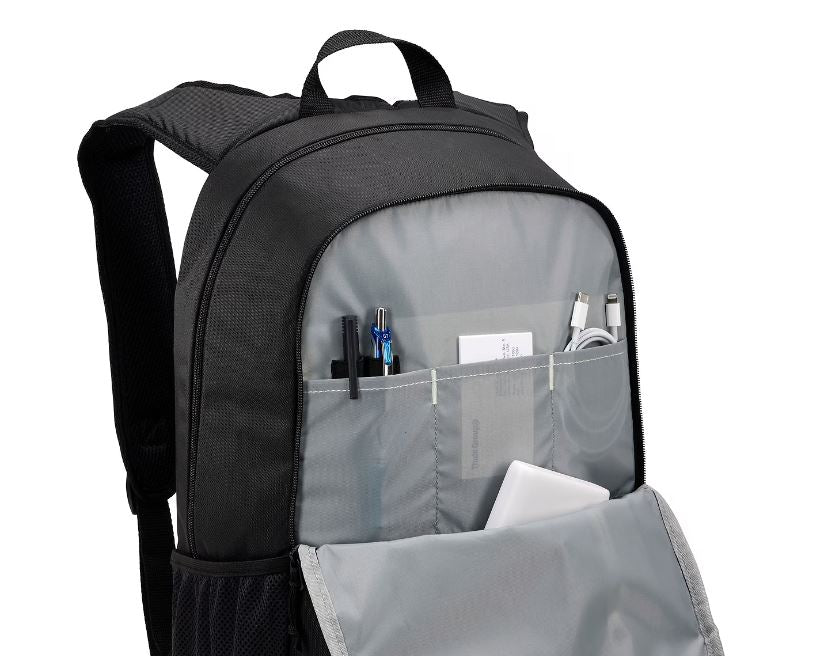 RUCSAC CASE LOGIC Jaunt, pt. notebook de max. 15.6", 2 compartimente, buzunar frontal, buzunar lateral x 2, waterproof, volum 23 litri, poliester reciclat, negru"WMBP215BLACK" / 3204869