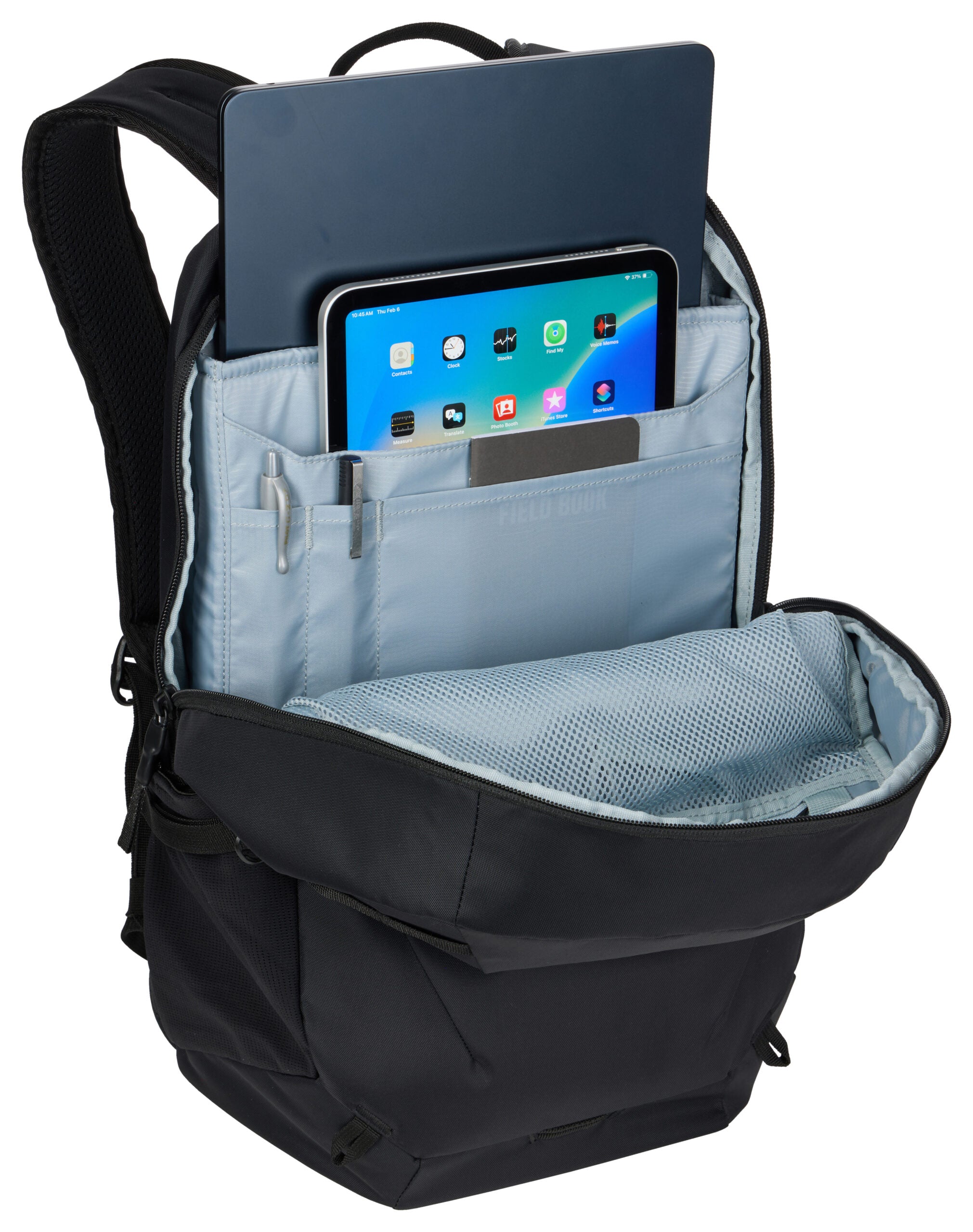 RUCSAC THULE Enroute, 21 l, pt. notebook de max. 15.6 inch, 1 compartiment, buzunar lateral x 2, waterproof, nylon, negru, "TEBP5116BLACK" 3205500