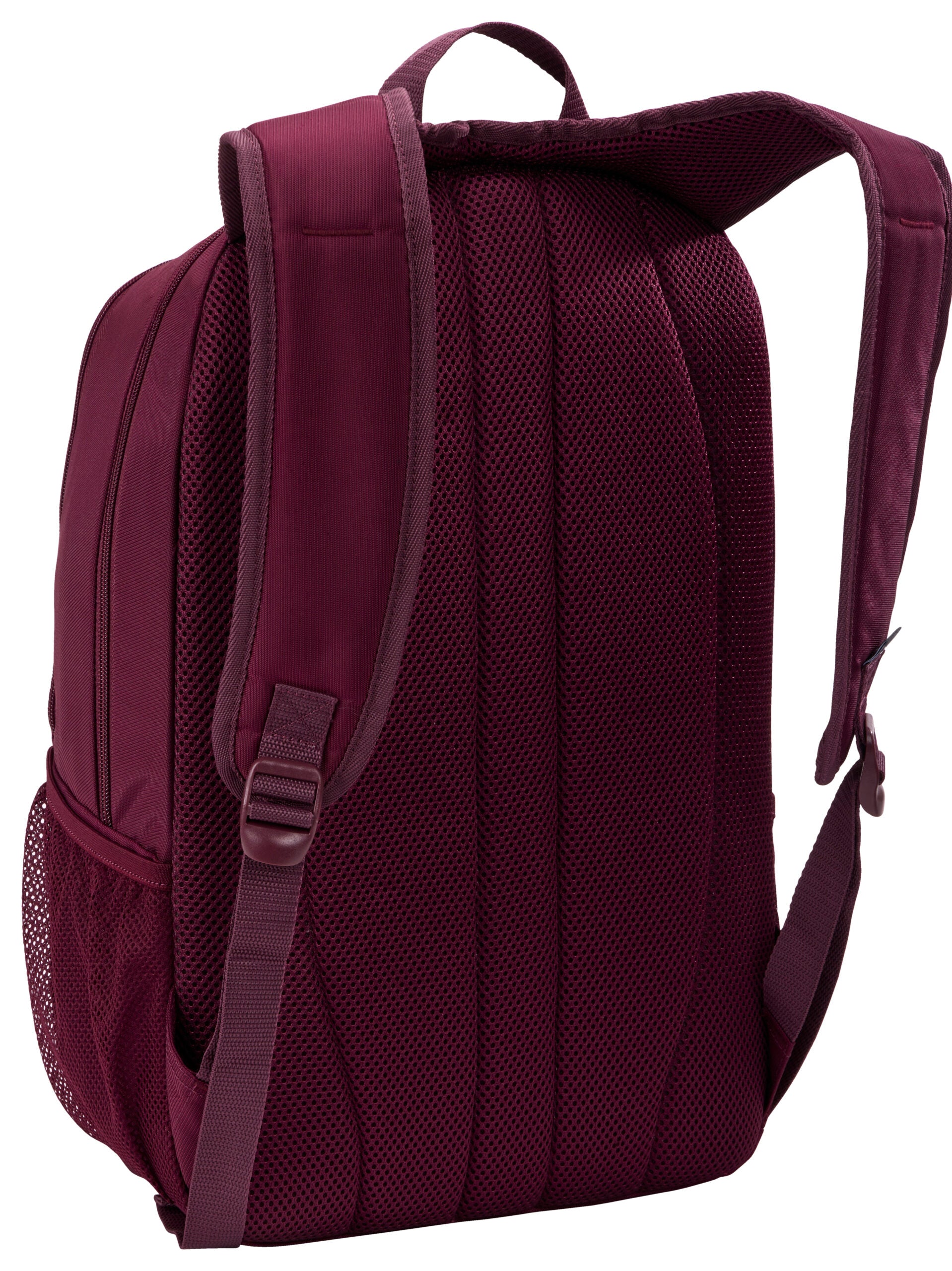 RUCSAC CASE LOGIC, pt. notebook de max. 15.6 inch, 2 compartimente, buzunar frontal | buzunar lateral x 2, waterproof, poliester, deep burgundy "WMBP115" 3205623