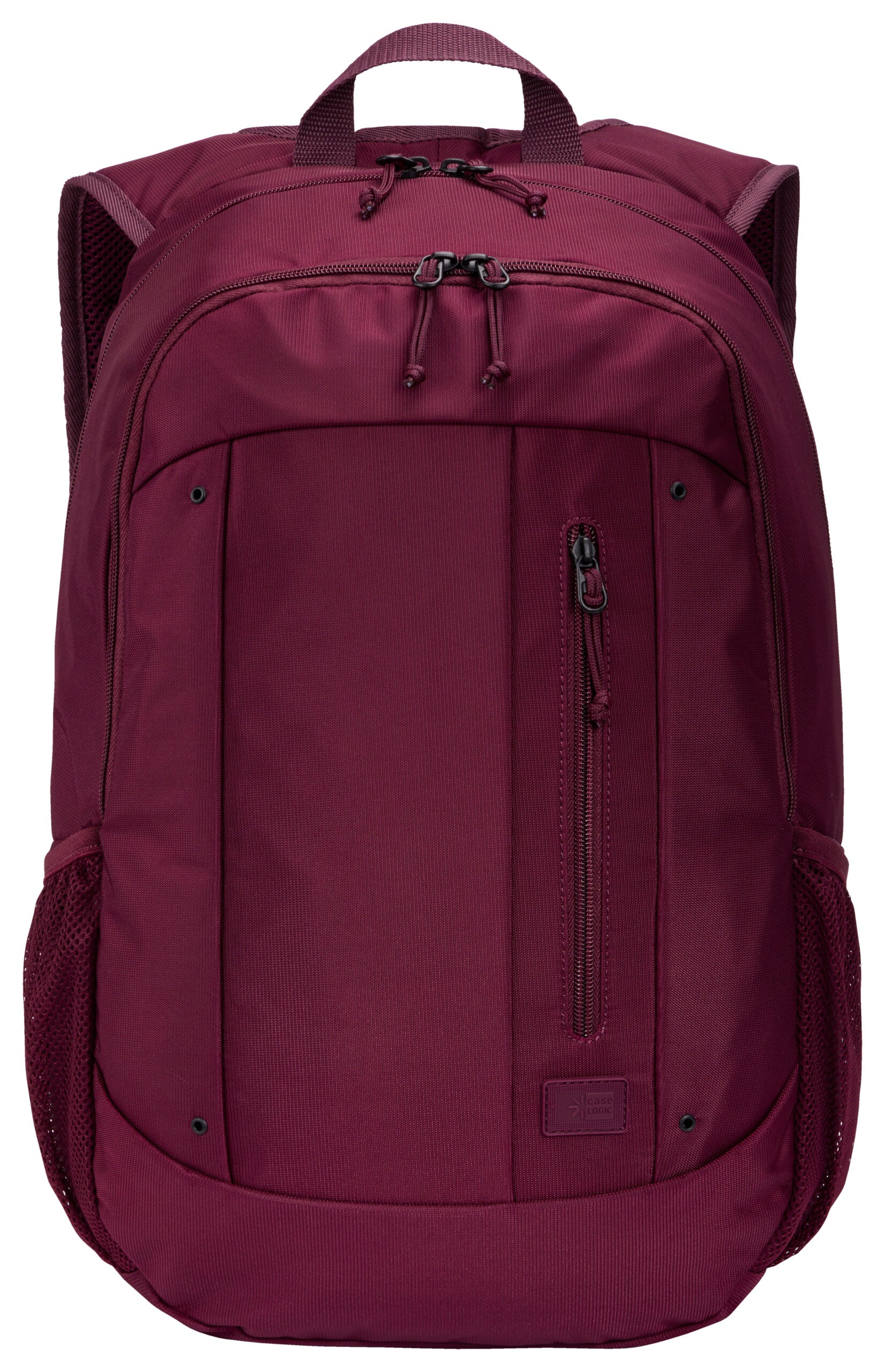 RUCSAC CASE LOGIC, pt. notebook de max. 15.6 inch, 2 compartimente, buzunar frontal | buzunar lateral x 2, waterproof, poliester, deep burgundy "WMBP115" 3205623