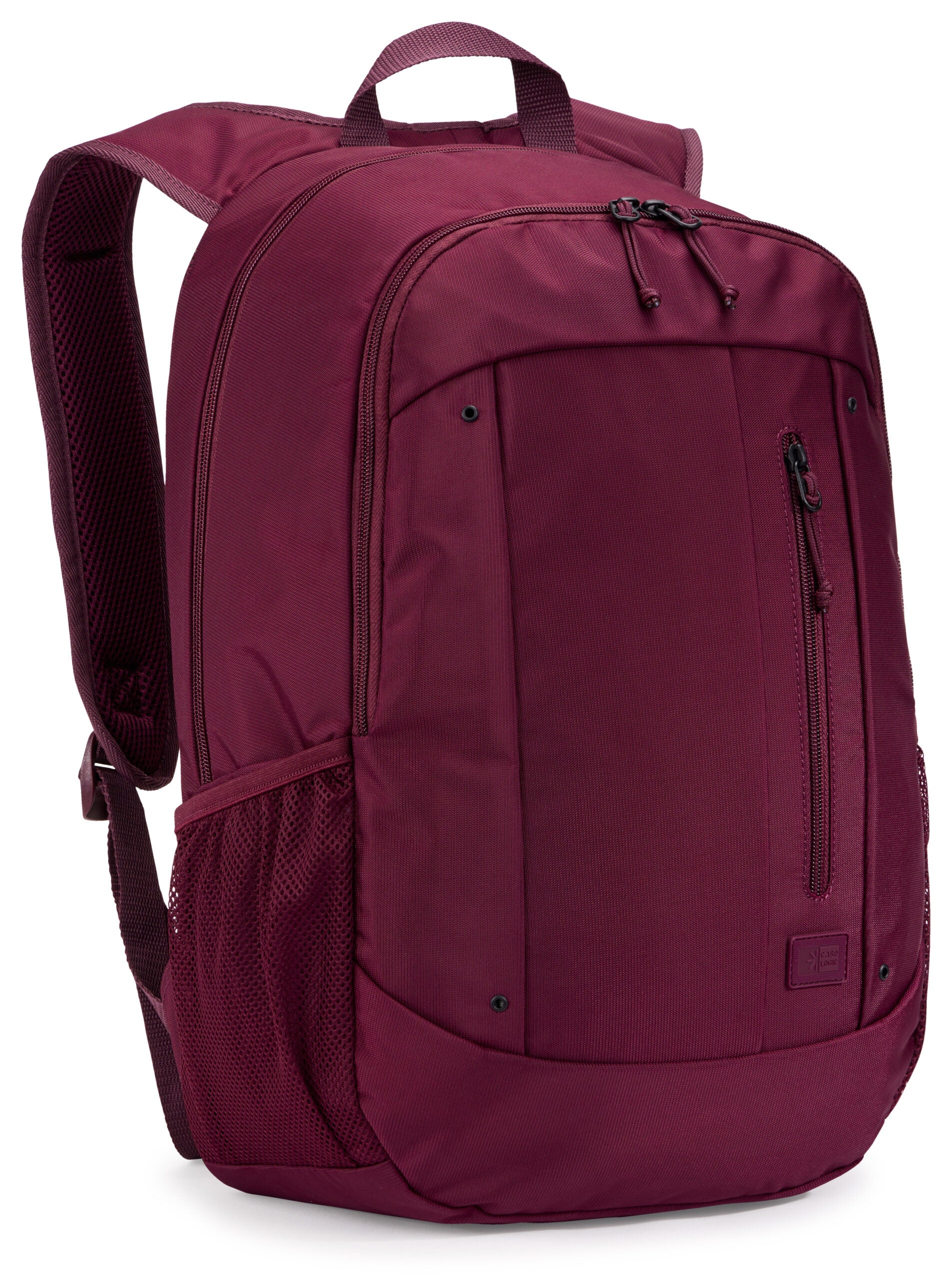 RUCSAC CASE LOGIC, pt. notebook de max. 15.6 inch, 2 compartimente, buzunar frontal | buzunar lateral x 2, waterproof, poliester, deep burgundy "WMBP115" 3205623