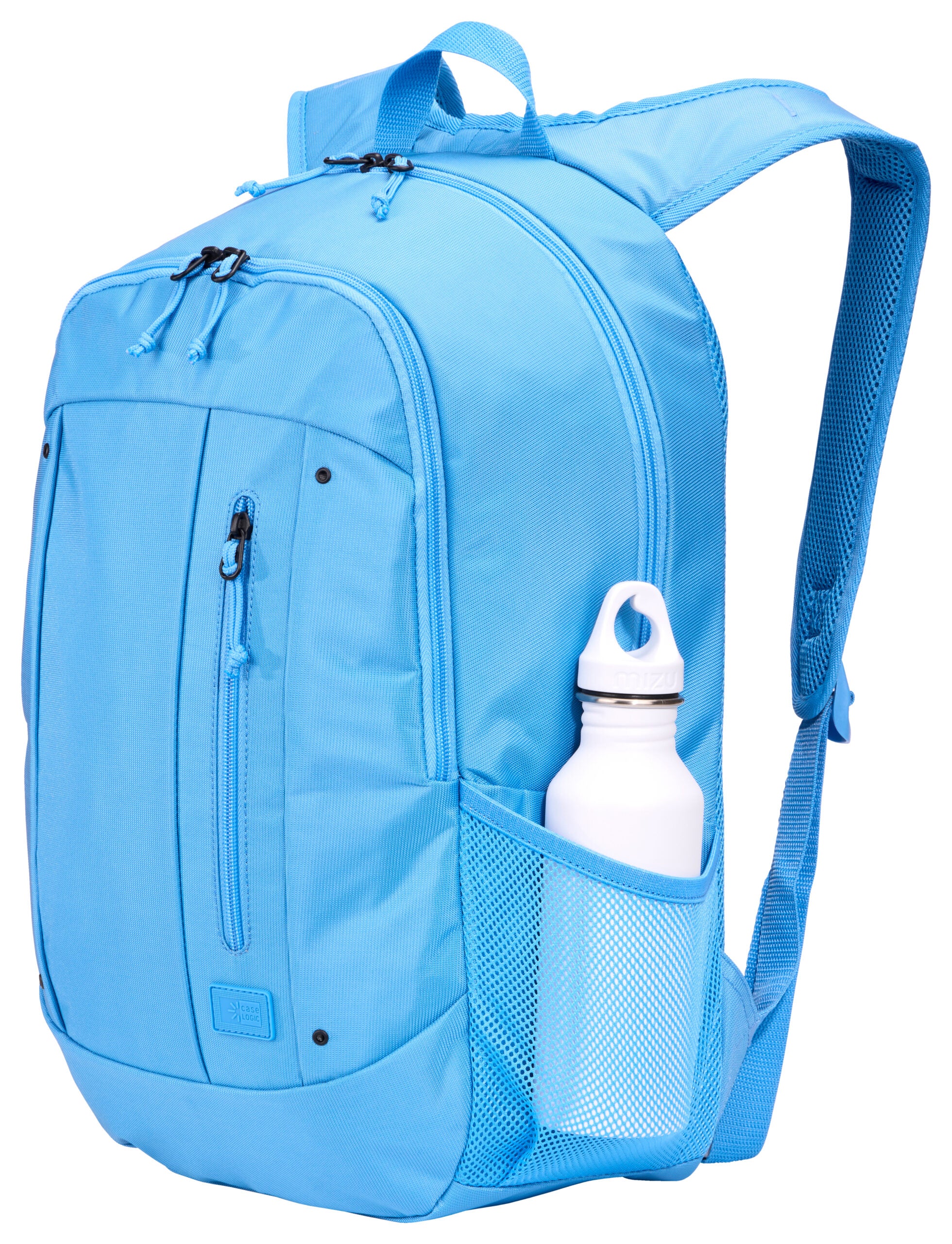 RUCSAC CASE LOGIC, pt. notebook de max. 15.6 inch, 2 compartimente, buzunar frontal | buzunar lateral x 2, waterproof, poliester, Sky Blue "WMBP115" 3205624
