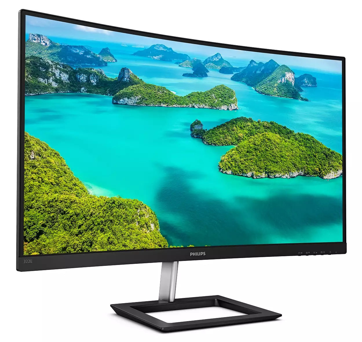 Monitor Philips Curbat 31.5" VA FHD 1920x1080 75Hz 4ms FlickerFree VGA HDMI DisplayPort 322E1C/00 ( timbru verde 7 lei )