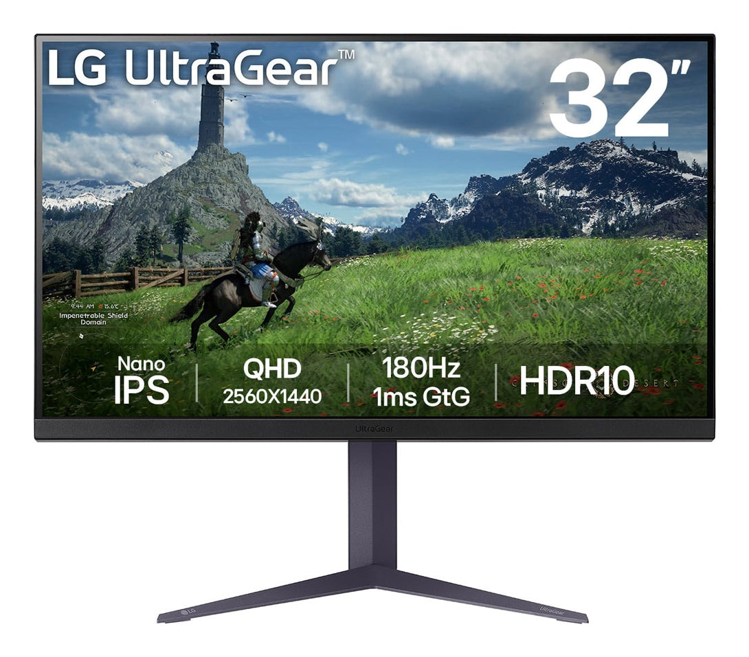 LG Gaming UltraGear 32GS85Q-B 31.5 inch QHD IPS 1 ms 180 Hz HDR FreeSync & G-Sync Compatible 