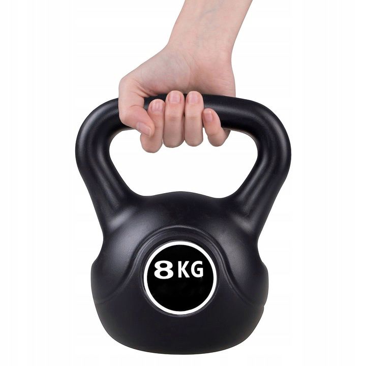Gantera Kettlebell 8kg Neagra