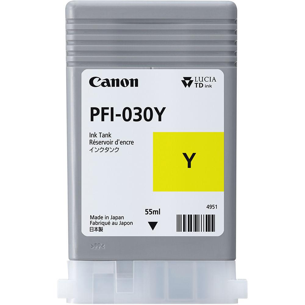 Cartus Cerneala Original Canon Yellow, PFI-030Y, pentru IPF TM-240|IPF TM-340, 55ml, ,NOPP, "3492C001AA"