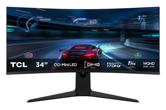 Monitor TCL 34" 34R83Q "34R83Q" (timbru verde 7 lei)