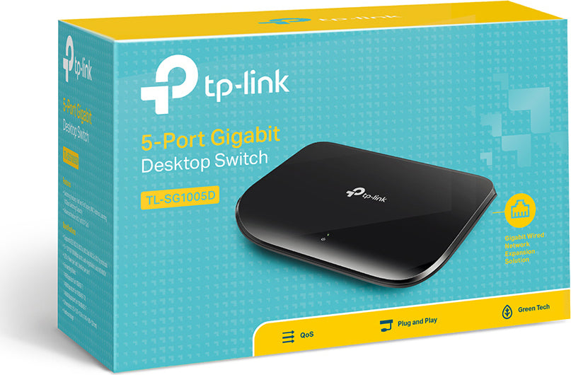 SWITCH TP-LINK 5 porturi Gigabit, carcasa plastic "TL-SG1005D"