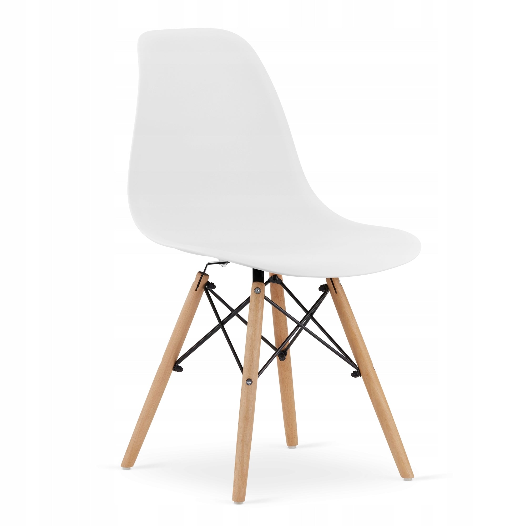 Scaun dining Scandinav pentru bucatarie, 38x42x82cm, alb