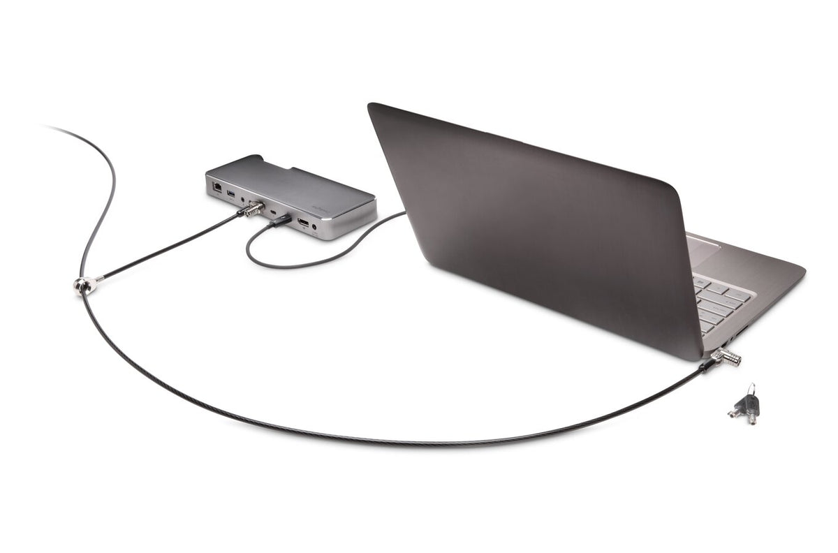 Cablu securitate Kensington pt. notebook slot standard,cheie standard, conectare directa, 2.5m,cablu otel carbon, pivotare si