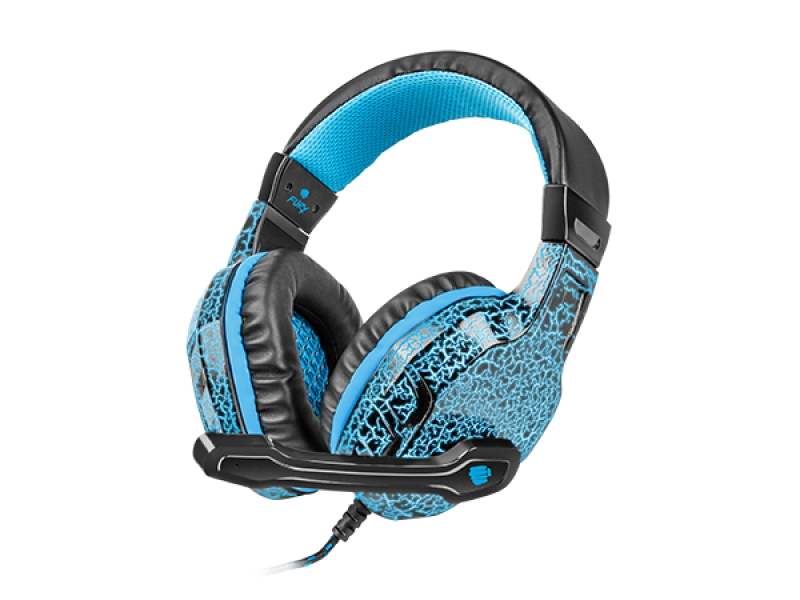Casti cu fir Fury Hellcat, albastru (Casti Gaming Head-band Fury Hellcat)