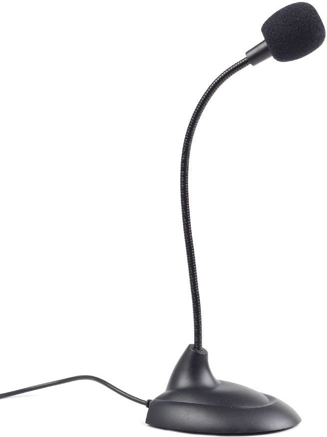 MICROFON GEMBIRD, suport tip "picior", conector Jack 3.5 mm, negru, "MIC-205"