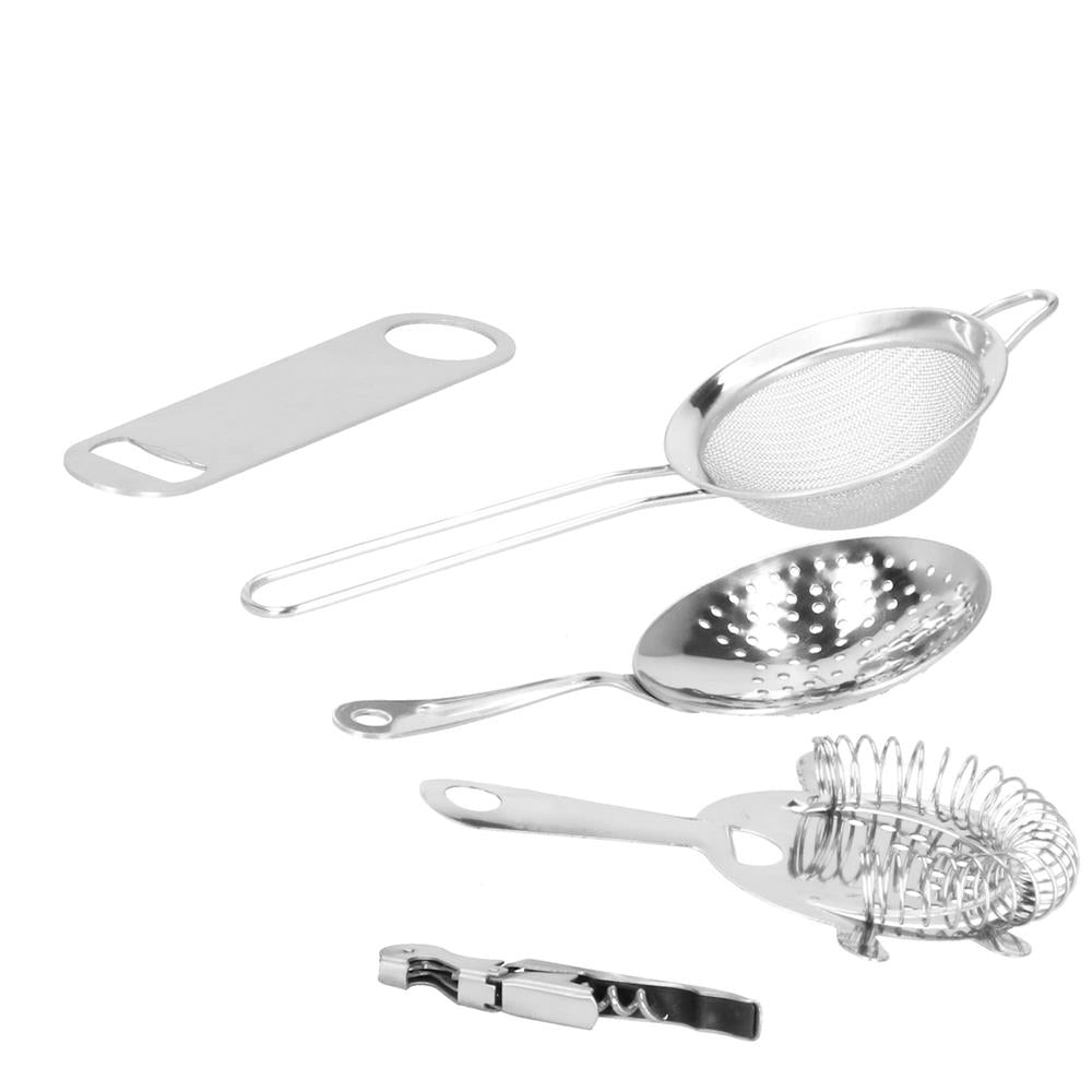 Set Cocktail Shaker Kit pentru barmani 700ml, KI18, 18 piese