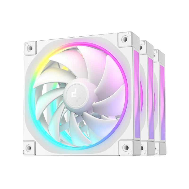 Ventilatoare DEEPCOOL FL12-3IN1 120mm WH
