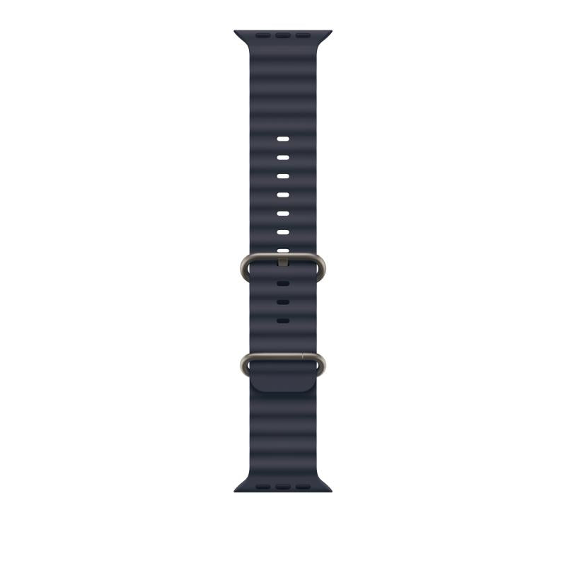 Aw Band 49MM Ocean Navy Nat Titanium (Curea pentru Apple Watch 49MM Navy Ocean Band - Natural Titanium Finish)