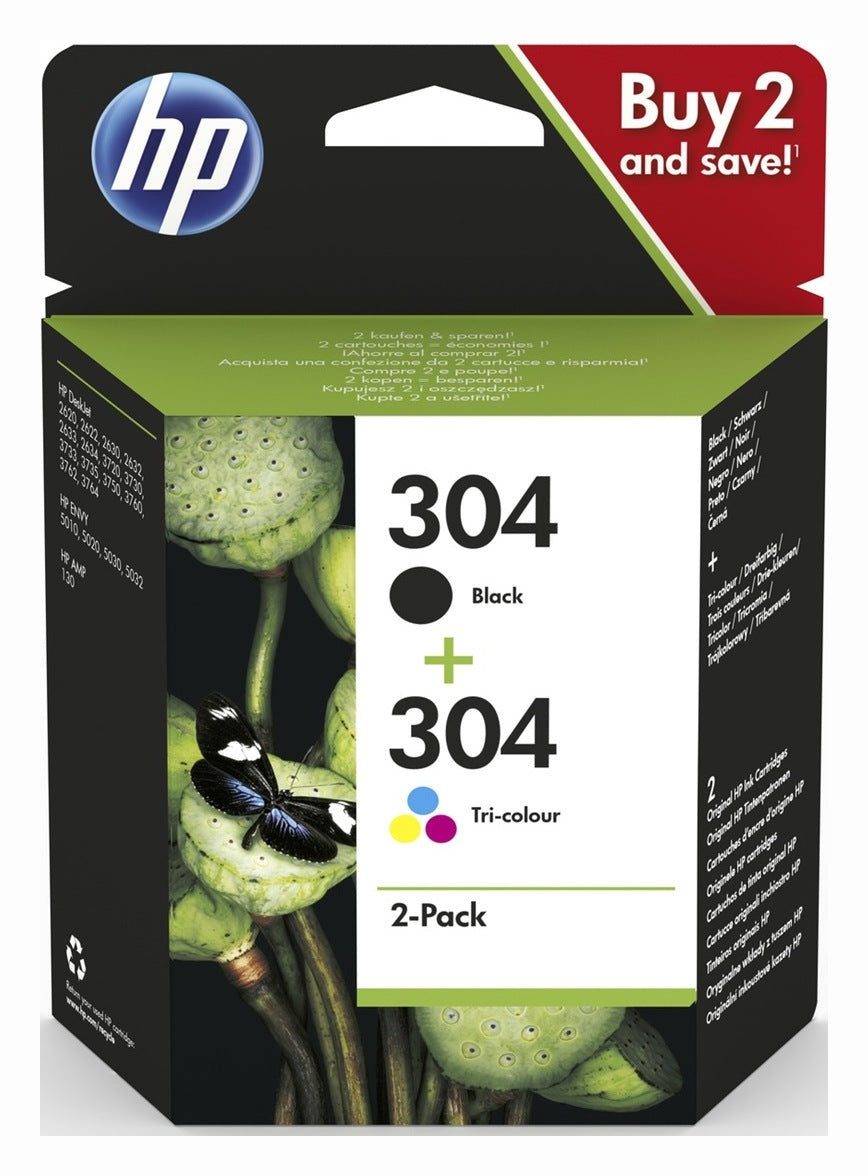 Combo-Pack Original HP , nr.304, pentru Deskjet 2620|2630|2632|3750|3760, , "3JB05AE"