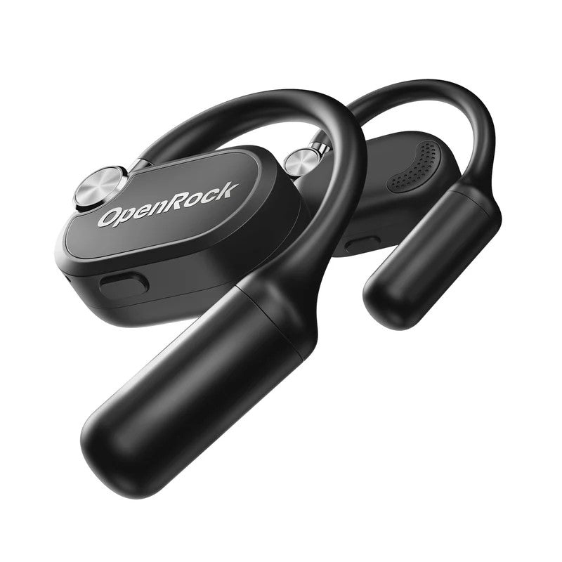 Casti OneOdio "OpenRock X", Open-Ear, utilizare smartphone, Bluetooth 5.3, rezistent la apa, multi-pairing, 4x mic, noise canceling, , negru, "OpenRock X Black" (timbru verde 0.8 lei) -
