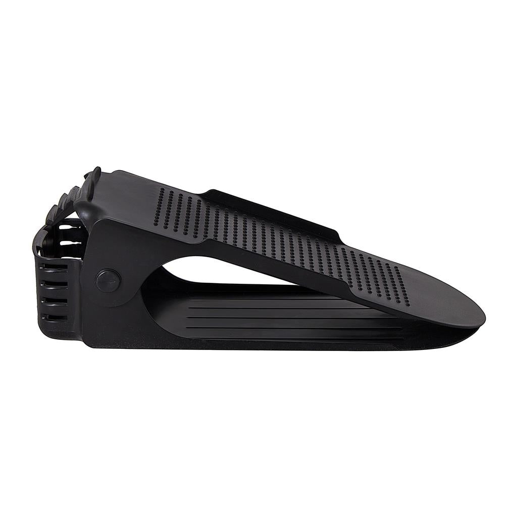 (DL) Set 10 organizatoare pentru pantofi regalabile, plastic, culoare negru