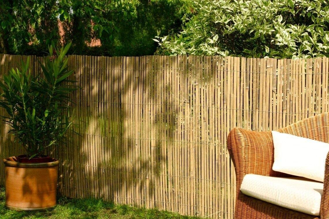 Panou de gard/paravan din bambus Sersimo, 150x300cm, 12mm