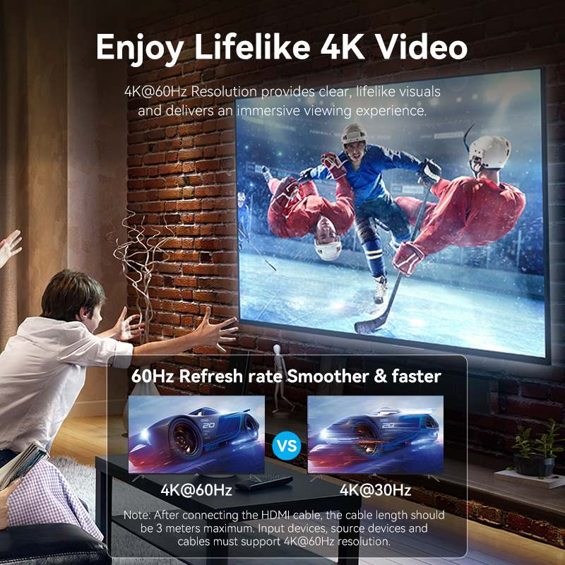 Adaptor video Vention, USB-C (T) la HDMI (M), 0.25m, rezolutie 4K la 60Hz, conectori auriti, gri, 