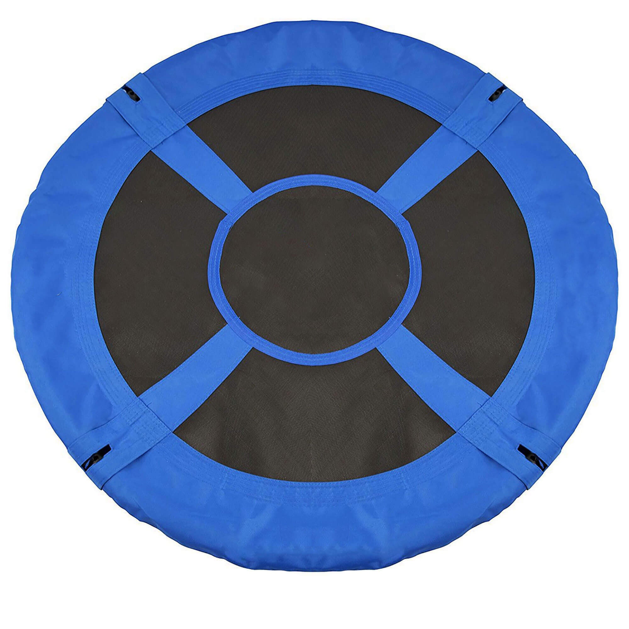 Leagan tip cuib Sersimo NS15, diametru 110cm, inaltime reglabila, pentru exterior, sarcina 150 kg, Albastru Negru