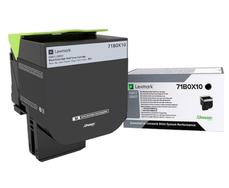 Lexmark 71B0X10 Black Toner (Toner Lexmark 71B0X10)