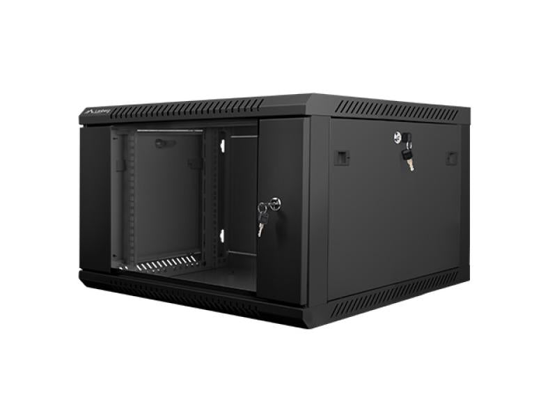 Lanberg Dulap rack de perete 19", 6U negru V2