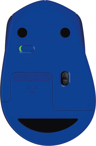 MOUSE LOGITECH, "M330 Silent", PC sau NB, wireless, 2.4GHz, optic, 1000 dpi, butoane/scroll 3/1, , albastru, "910-004910"