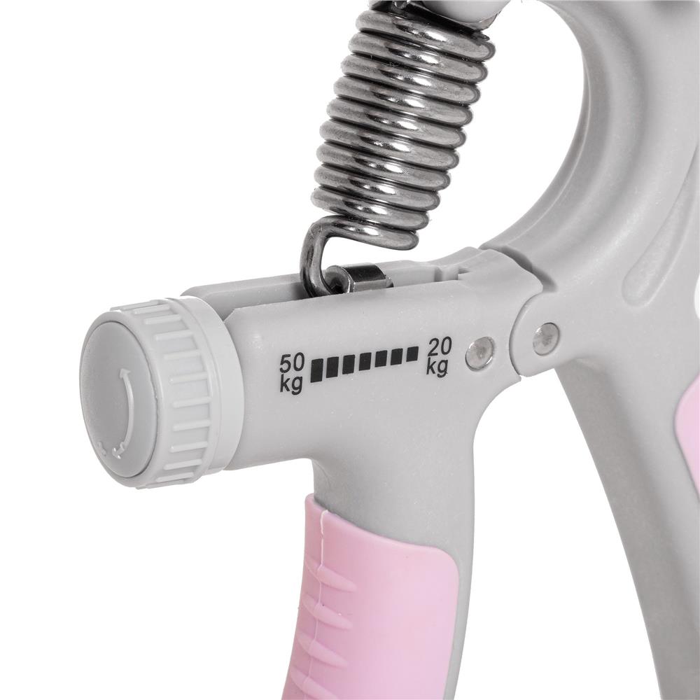Flexor pentru exercitii antebrat, ajustabil, rezistenta 20-50kg, roz