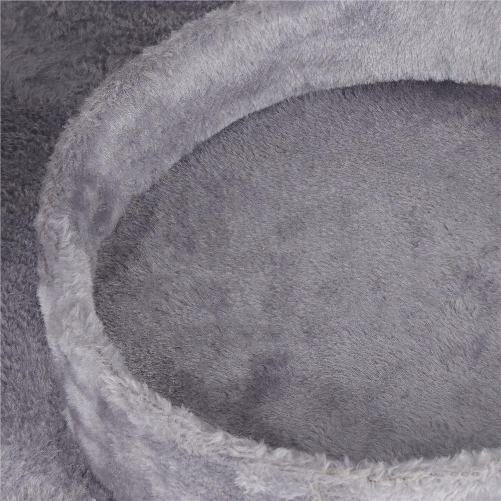 Ansamblu de joaca pentru pisici, cu loc pentru zgariat, ascuns, culcus, mingi, 127cm, gri