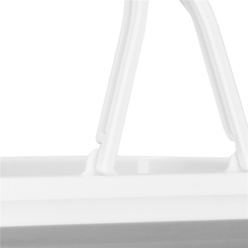 Lighean pliabil, dreptunghiular, cu toarta, din plastic si silicon, 44x32x19cm, 15litri, gri - 4
