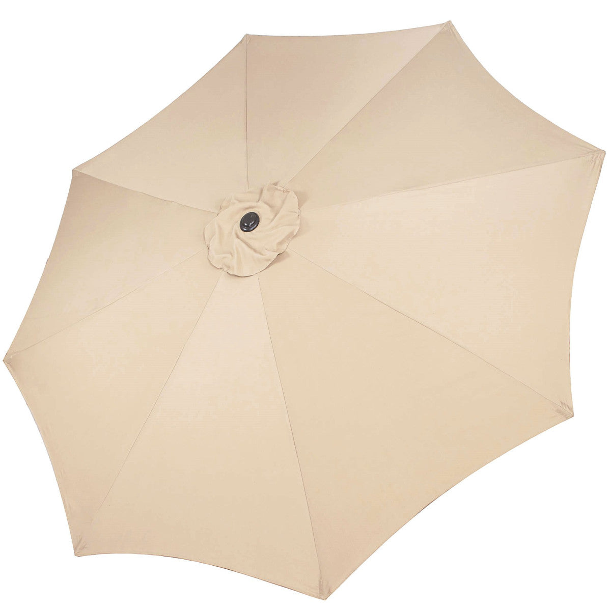 Umbrela terasa gradina, cu manivela si inclinare, diametru 300cm, Taupe