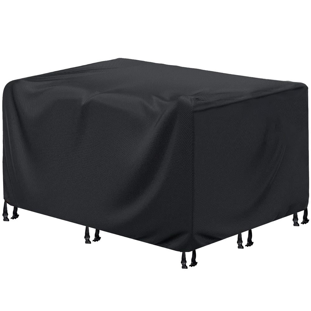 Husa mobilier gradina, impermeabila, cu protectie UV, 152x104x71cm, negru