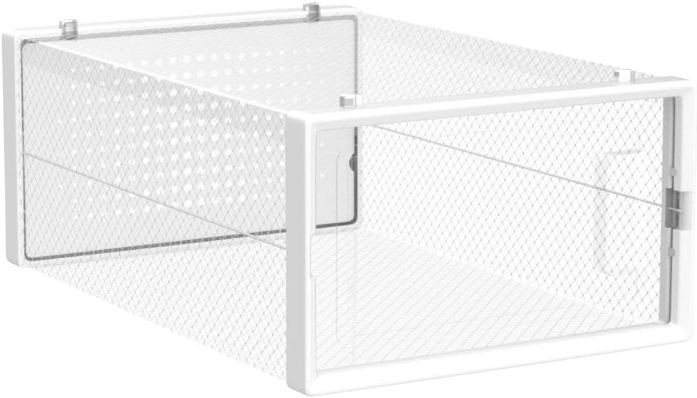 SONGMICS Cutii de pantofi, set de 12 organizatoare stivuibile, structura rezistenta ABS, 34x23x14 cm, transparent