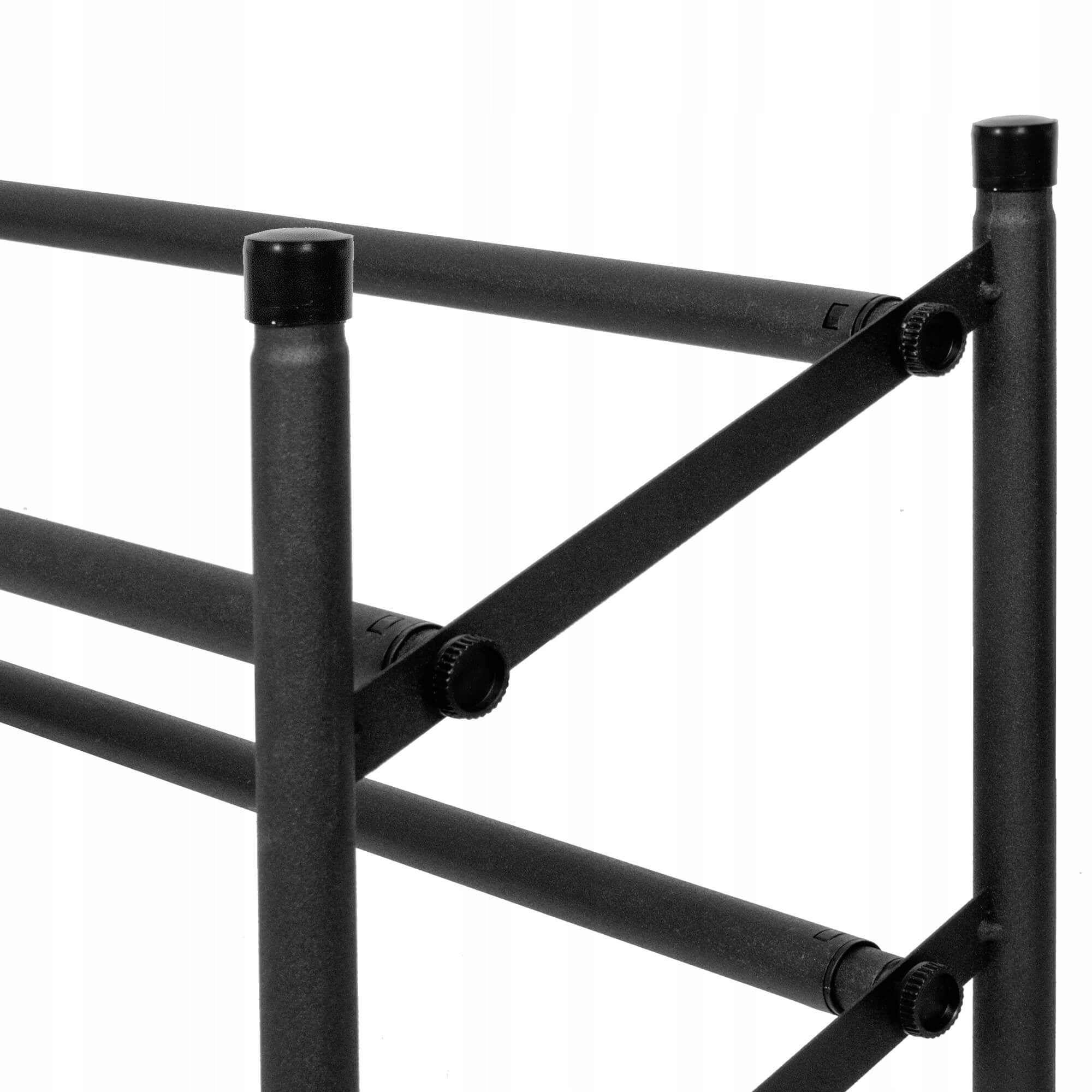 Pantofar extensibil cu 2 rafturi, 62-115cm, negru