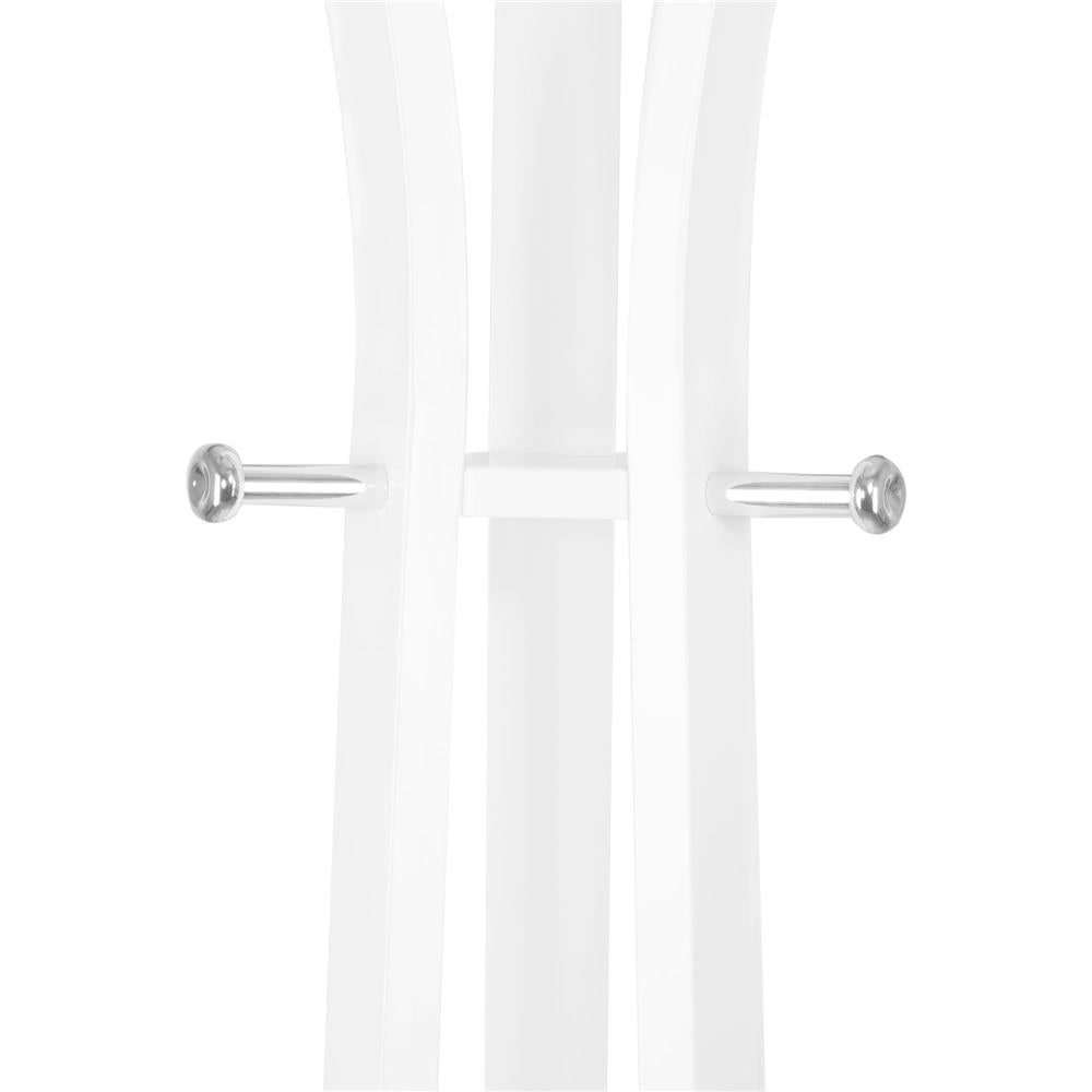 Cuier din metal Sersimo, 9 agatatoare, 180cm, alb