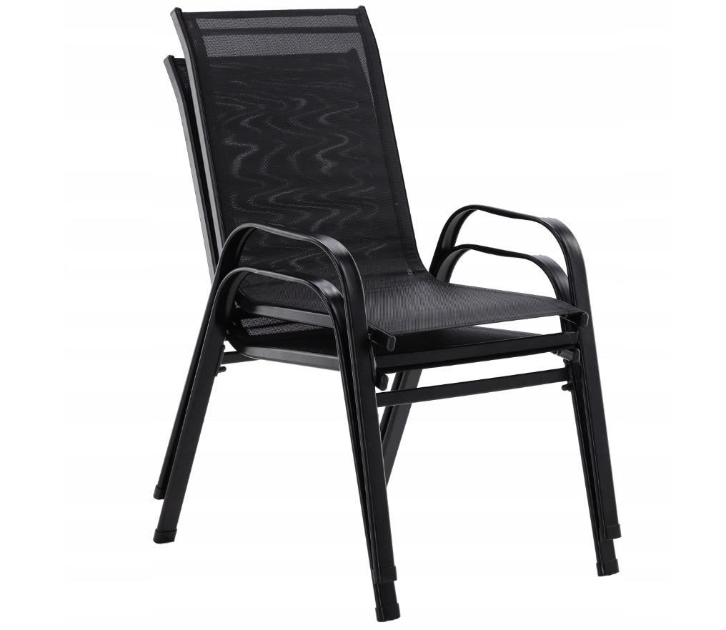Set mobilier gradina Torino, 2 scaune, 1 masa, gri antracit