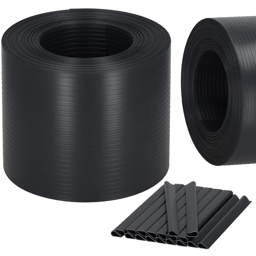 Panou de gard pentru intimitate in gradina, PVC Premium, 26 x 0.19 m, gri antracit