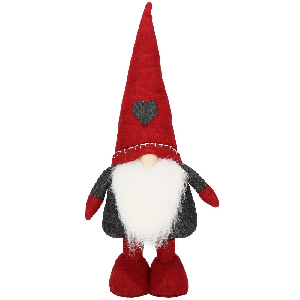 Figurina Craciun, Spiridus, picioare telescopice, inaltime extensibila 51-70cm